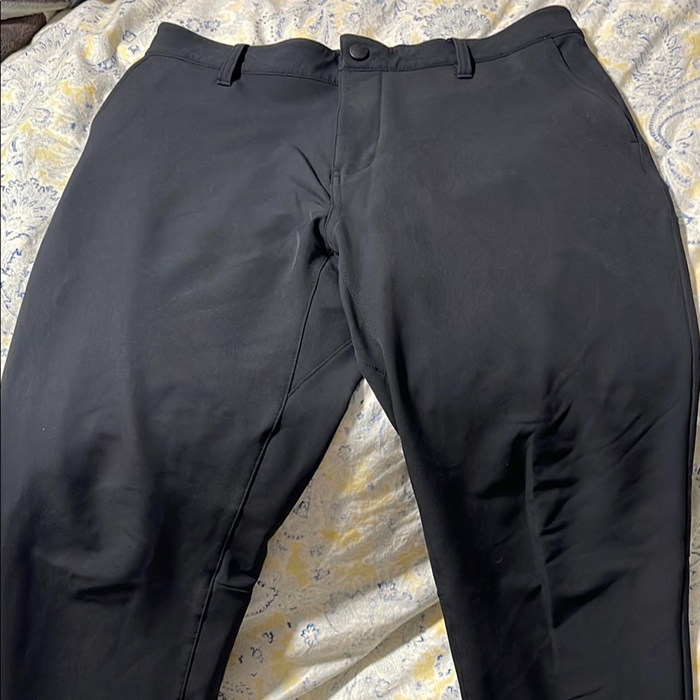 RHÔNE Men's Black Pants
